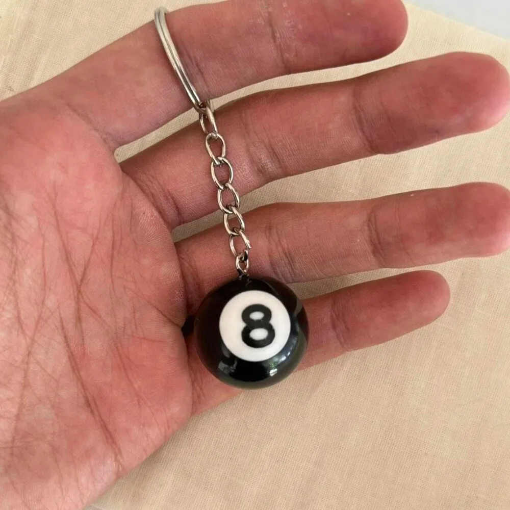 COPY - Y2K 2000s 8-ball keyring keychain